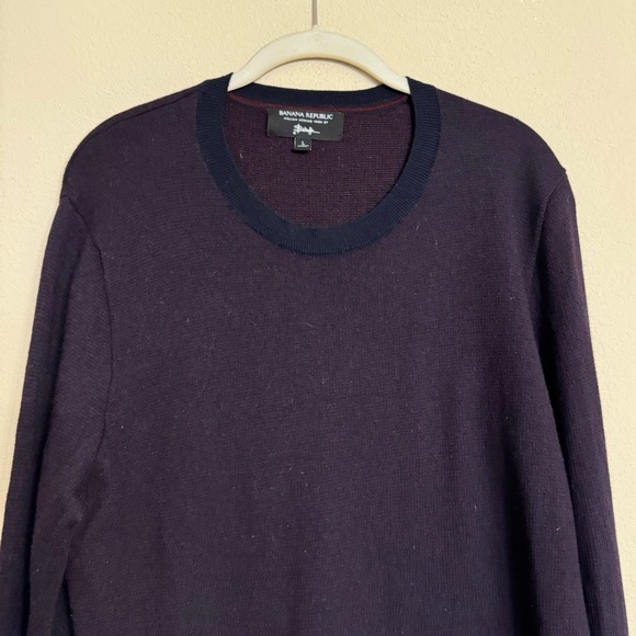 Banana Republic Sweater Italian Merino Yarn by Baruffa Size Large - Picture 6 of 16